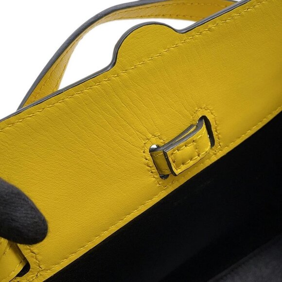 LOEWE Lazo 2-Way Handbag Size Mini Leather Yellow 329.74.Z71 - Picture 11 of 15